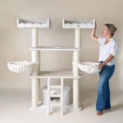 RHRQuality Krabpaal Panther XXL (Beige) – Krabpaal Voor Grote Katten Zoals Maine Coon, Ragdoll Of Noorse Boskat