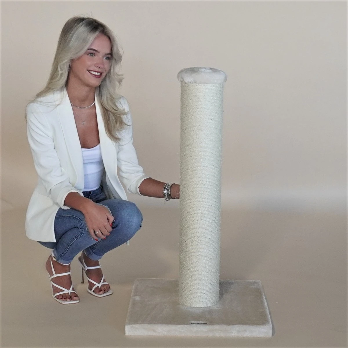 RHRQuality Krabpaal Krabstam Ragdoll Scratcher Beige XL