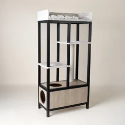 RHRQuality Maine Coon Feline Elite 190 Beige – Krabpaal Krabmeubel Voor Grote Katten