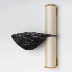 RHRQuality Wandmeubel Wandmontage Klimmuur Kat 84 X 15cm Sisalpaal XXL Met Hangmat 45cm Donkergrijs Wand Muur Krabpaal Katten Muurbevestiging