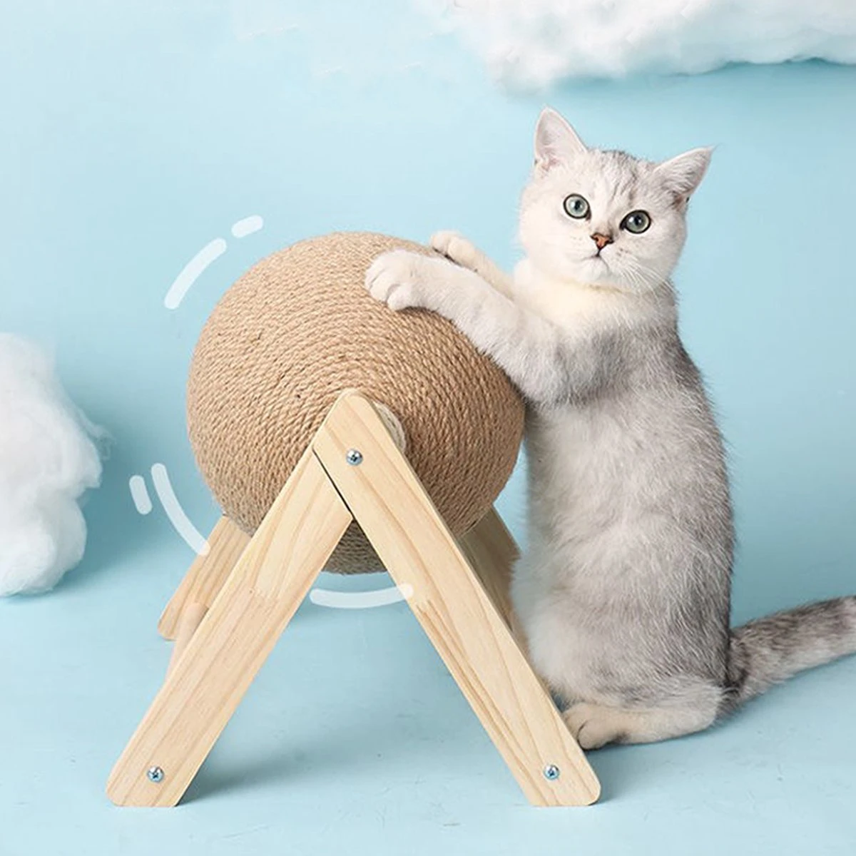 Katten Speelgoed – Krab Bol – Kattenkrabpaal – Krabplank – – Kattenspeeltje- Katten Touw Bal- Dierenbenodigdheden- Kattenbenodigdheden- Sisal Touw