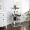 Rootz Multilevel Krabpaal – Kattentoren – Krabpaal – Klimboom Voor Katten – Lichtgrijs – 50 X 40 X 110 Cm