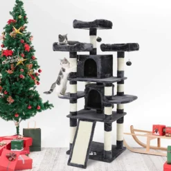 Katten Krappaal 172CM Hoog – Grijs/Zwart