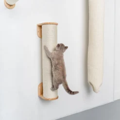 RHRQuality Wandmeubel Wandmontage Klimmuur Kat 73 X 15cm Sisalpaal XXL Wand Muur Krabpaal Katten Muurbevestiging