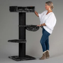 Krabpaal Voor Grote Katten Royalty De Luxe Blackline Donkergrijs Antraciet Van RHRQuality