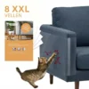 Trebin Anti Krab Katten Vellen – 8 XXL Vellen – Anti Krab Vellen – Dubbelzijdig Klevende Meubelbescherming Katten – Bankbeschermer Kat – Transparant