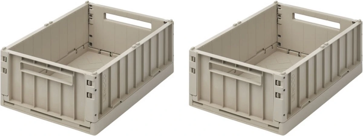 Liewood Kratjes Weston Met Deksel Medium β Sandy (set Van 2)