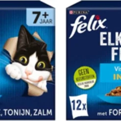 2x Felix – Elke Dag Feest Vis Selectie In Gelei Senior – Kattenvoer – 12x85g
