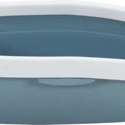 VidaXL Kattenbak 58x39x17 Cm Polypropeen Wit En Blauw