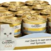 24x Gourmet Gold – Luxe Mix Zeevis – Kattenvoer – 85g