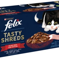 Felix – Heerlijke Reepjes Farm Selectie Multipack – Kattenvoer – 44x85g