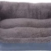 Huisdier Kattenbed Kussen, Zacht Hondenbed, Warme Hondenslaapplaats, Kattendeken, Hondenmatras, Hondensofa, Kattenbank (grijs)