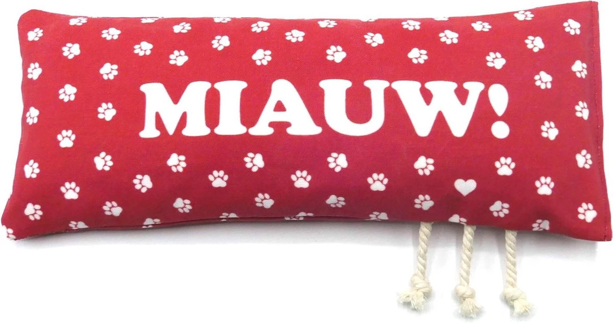 MIAUW! Speelkussen Met Bio-catnip Voor Je Kat โ Sterk En Leuk Kattenspeelgoed Met Kattenkruid.