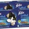 4x Felix – Dubbel Zo Lekker Vis Selectie In Gelei – Kattenvoer – 12x85g