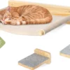 Kattenklimmuur Inclusief 2x Kattentrap [extra Groot En Stabiel] I Kattenhangmat 3-delig I Klimmuurset I Kattenmuur I Wandligstoel Katten I Kattenplatform I Kattenrek