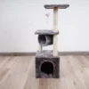 Katten Krabpaal – 90 Cm – Speelhuis Voor Kat – Sisal – Grijs