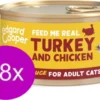 18x Edgard & Cooper Adult Chunks Kip & Kalkoen – Kattenvoer – 85g