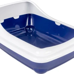 Duvo+ Kattentoilet Birba Met Rand Blauw M
