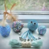 5 Delig Kattenspeelgoed Set – Blauwe Speelgoed Set Voor Katten – Kattenspeelgoed – Speelgoed Met Belletjes – Speelballen – Fluffy Stick / Kitten Speelgoed