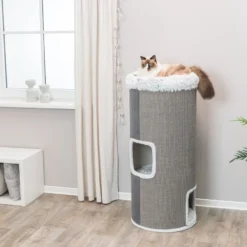 Trixie Krabton Cat Tower Harvey Grijs 50x50x118 Cm