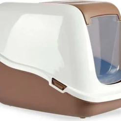 Kattenbak Beige Wit 36 X 41 X 57 Cm Plastic