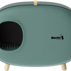 MaxxPet Kattenbak – Kattenhuisje Incl. Lade – 60 X 38 X 45cm – Groen