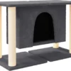 La Dolce Vita – Kattenmeubel Met Sisal Krabpalen 50 Cm Donkergrijs
