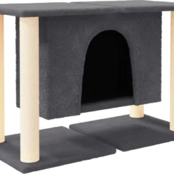 La Dolce Vita – Kattenmeubel Met Sisal Krabpalen 50 Cm Donkergrijs