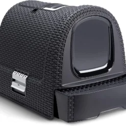 Kattenbak CURVER – Gesloten Kattenbak – Uitneembaar Onderste Compartiment Voor Eenvoudige Reiniging – Inclusief Kattenbakschepje En Vloermat – 51 X 39 X 39 Cm – Antraciet –