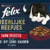 Felix Heerlijke Reepjes Farm Selectie Box – Katten Natvoer – 4 X 12 Zakjes Van 80g