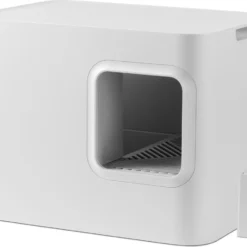 Hoopo® Dome Kattenbak Wit – Kattenbak – Kattenbakschep – Kattenbakmat