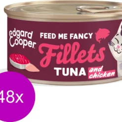 Edgard & Cooper Edgard&Cooper Fillets 70 G – Kattenvoer – 48 X Tonijn&Kip