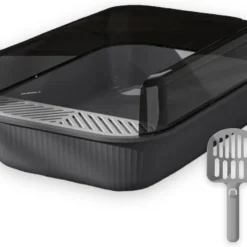 Kattenbak – Zwart – Open – Incl. Schep – Modern – Hip – Trendy – Design Kattenbak