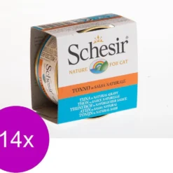 14x Schesir Kattenvoer Tonijn In Saus 70 Gr
