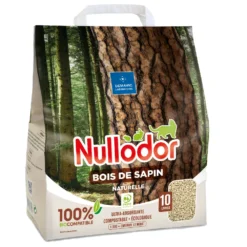 Dubbelpak 2x10l Nullodor Kattenbakvulling Bois De Sapin Cat