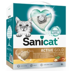 2x6l Sanicat Active Gold Kattenbakvulling