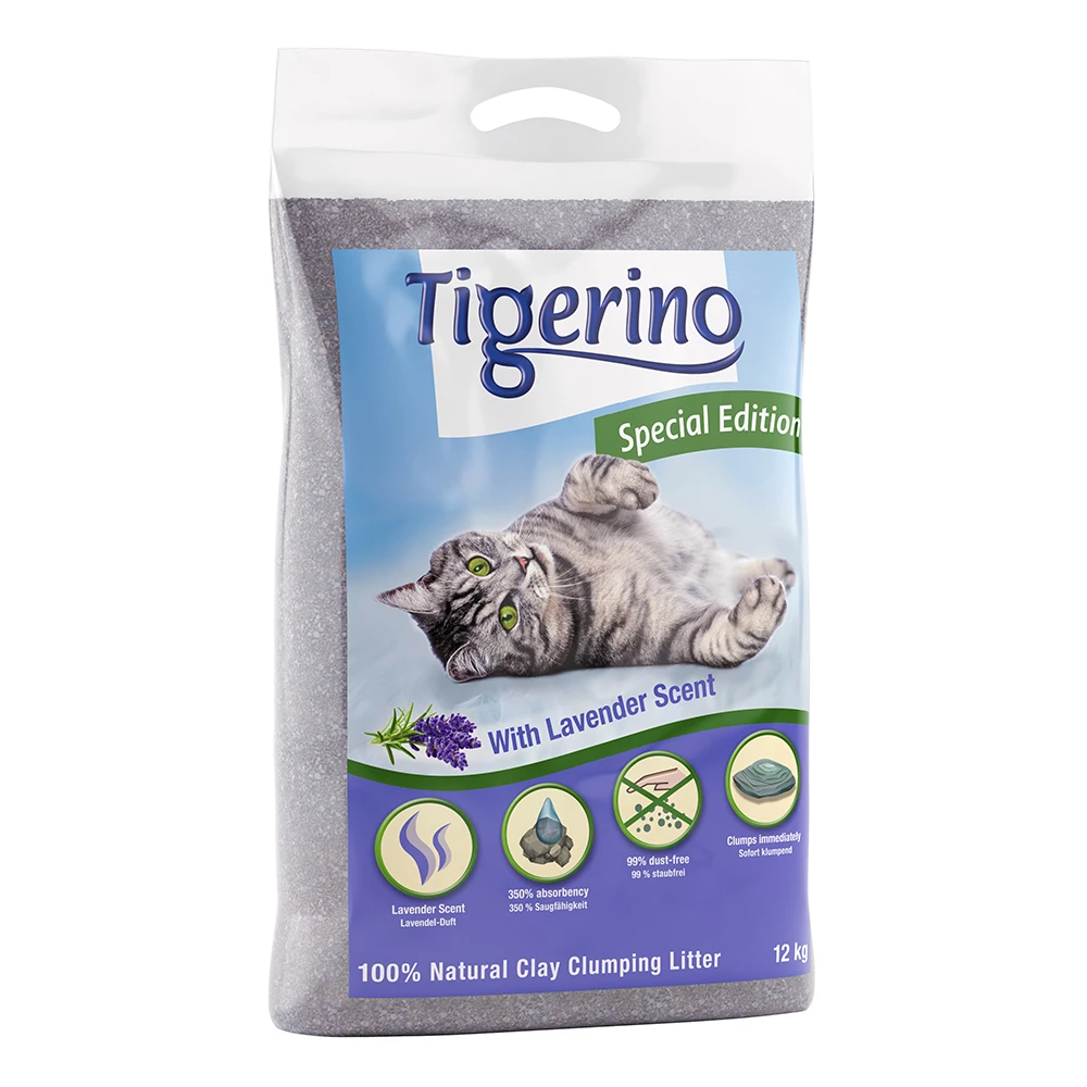 12kg Lavendelgeur Tigerino Special Edition Kattenbakvulling
