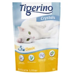 6x5L Classic Tigerino Crystals Kattenbakvulling Silicaat