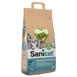2x10L Sanicat Cellulose Kattenbakvulling
