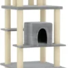 La Dolce Vita – Kattenmeubel Met Sisal Krabpalen 216 Cm Lichtgrijs