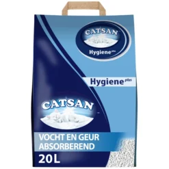 Catsan Hygiene Plus – Kattenbakvulling – 20 L