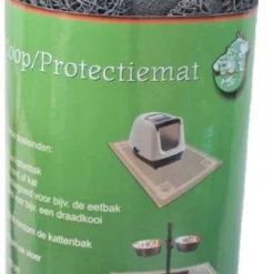 Uitloop/protectie Mat Grijs Voor Katten 90×60 Cm