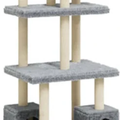 VidaXL Kattenmeubel Met Sisal Krabpalen 188 Cm Lichtgrijs