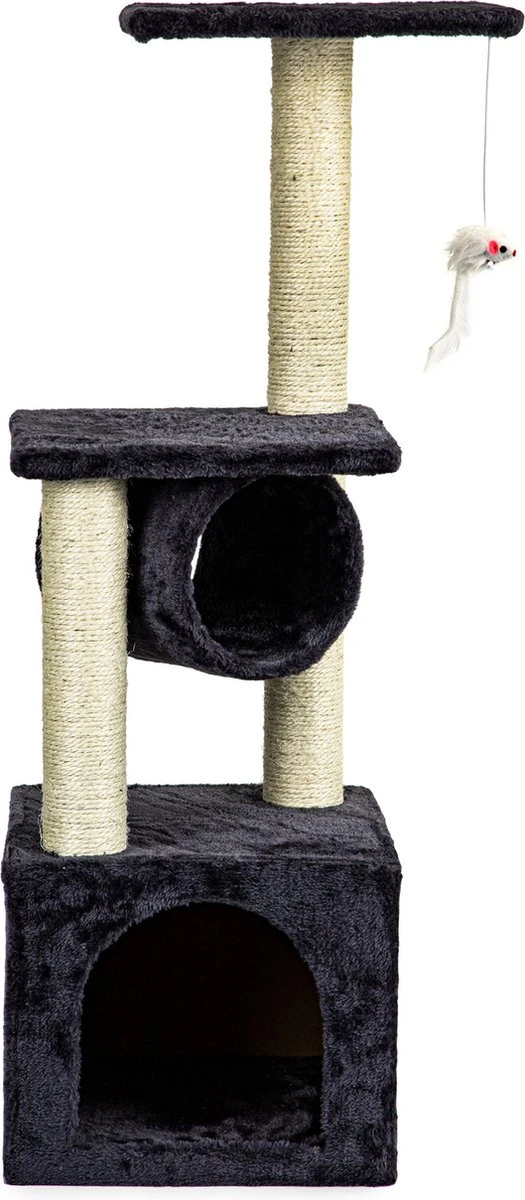 Krabpaal β Voor Katten β Met 3 Niveaus β 30x30x92 Cm