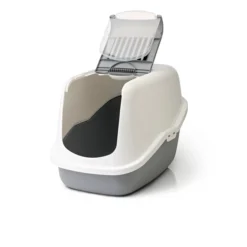Savic Kattentoilet Nestor – Kattenbak – 56x39x38.5 Cm Grijs Groen