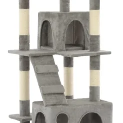 VidaLife Kattenkrabpaal Met Sisal Krabpalen 170 Cm Grijs