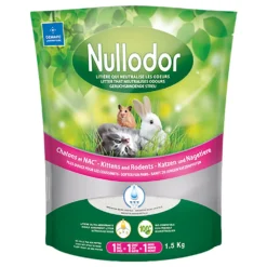 3×1,5kg Voordeelpakket Silicaat Voor Kittens En Knaagdieren – Nullodor