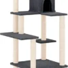 La Dolce Vita – Kattenmeubel Met Sisal Krabpalen 153 Cm Donkergrijs