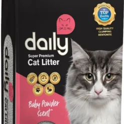 Daily – Premium Kattenbakvulling – Babypoeder Geur – Klontvormend – 1 X 10kg