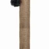 Topmast Krabpaal Fluffy Big Pole – Zwart – 39 X 39 X 80 Cm – Made In EU – Krabpaal Voor Katten – Sterk Sisal Touw – Met Kattenspeeltje
